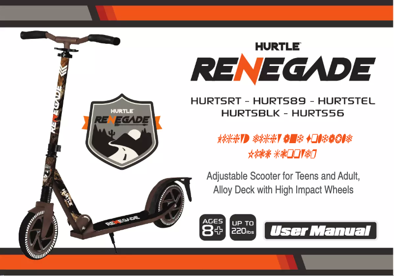 Page 1 de la notice Manuel utilisateur Hurtle Renegade HURTSRT.5