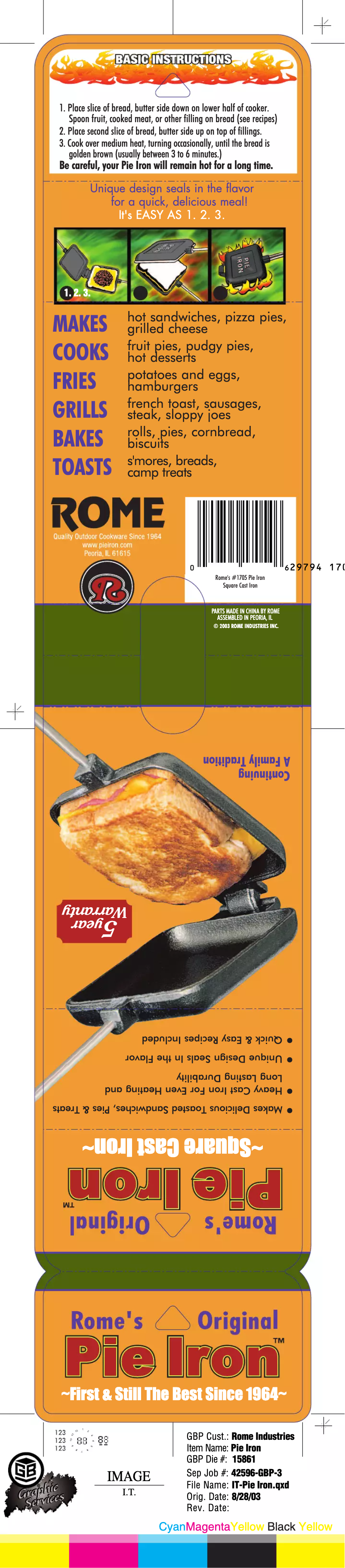 Image de la première page du manuel de l'appareil 1705