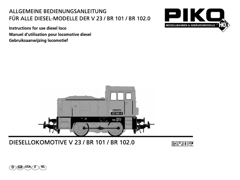 Page 1 de la notice Manuel utilisateur Piko 52550