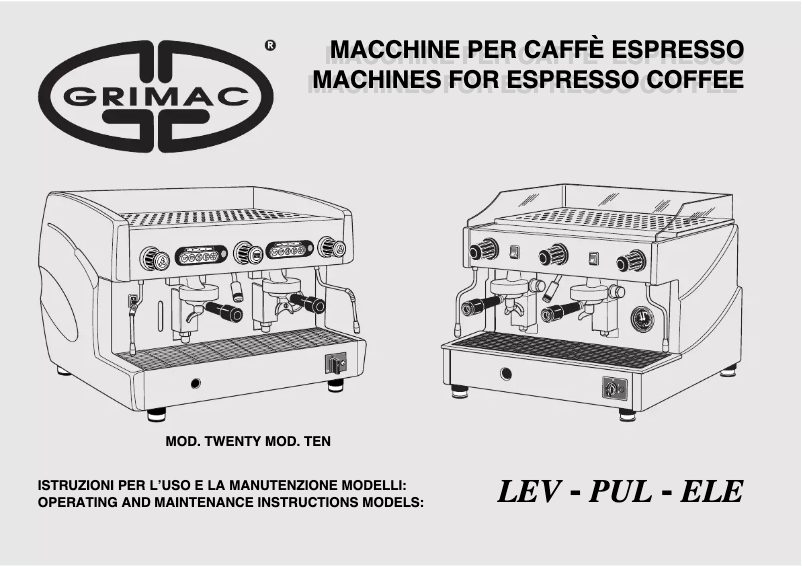 Page n°1 - Manuel utilisateur Grimac Ten