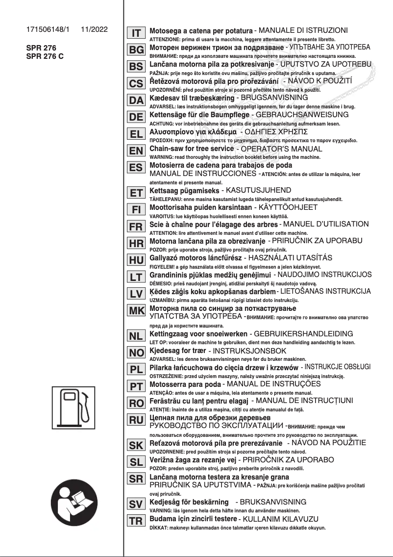 Page n°1 - Manuel utilisateur Stiga PR 730