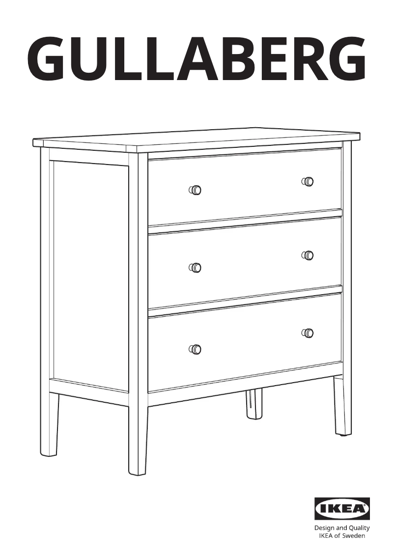 Image de la première page du manuel de l'appareil GULLABERG 105.617.69