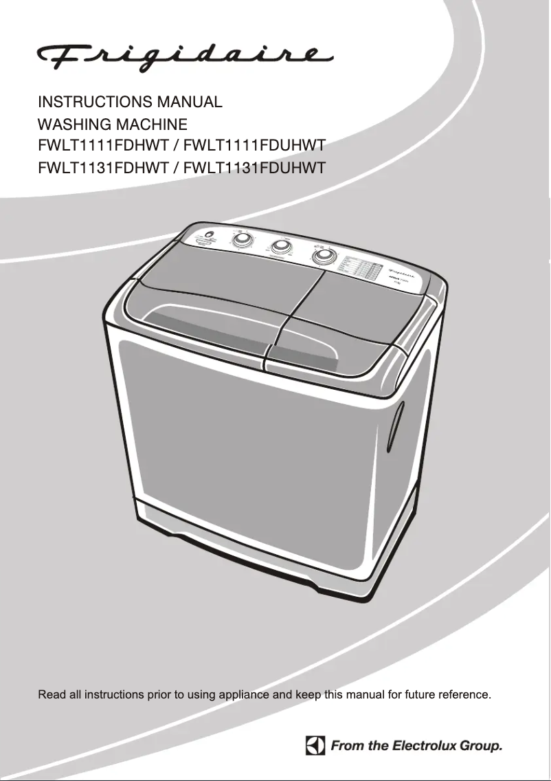 Image de la première page du manuel de l'appareil FWLTM1181FDUHWT