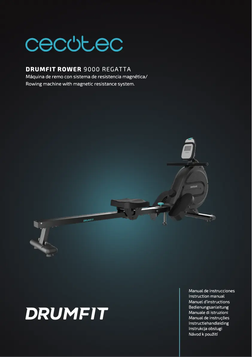 Página 1 del manual Manual de usuario Cecotec Drumfit Rower 9000 Regatta