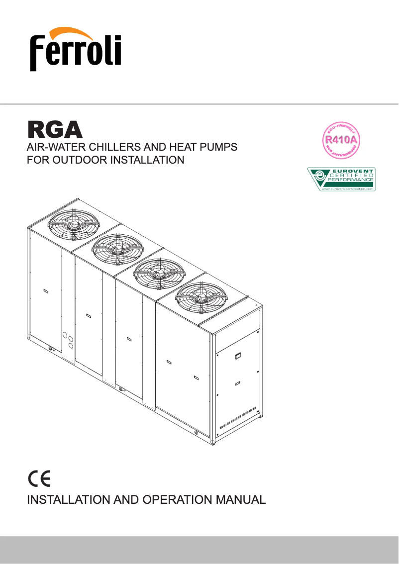 Page n°1 - Manuel utilisateur Ferroli RGA