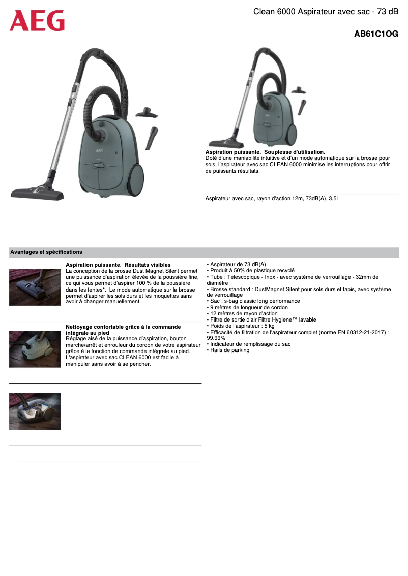 Página 1 del manual Manual de usuario AEG AB61C1OG