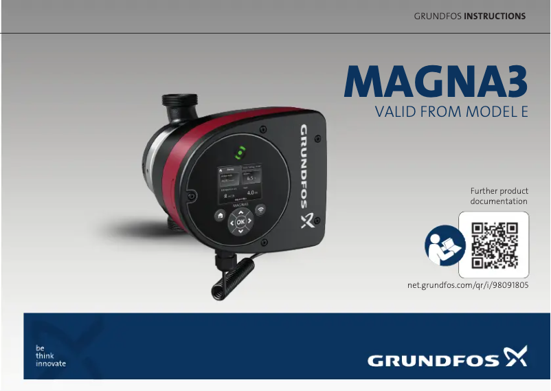 Page n°1 - Manuel utilisateur Grundfos MAGNA3
