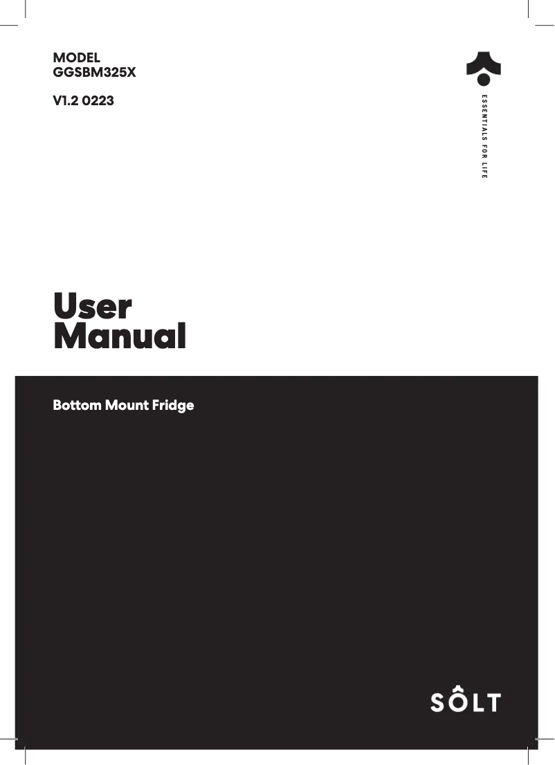 Página 1 del manual Manual de usuario Sôlt GGSBM325X