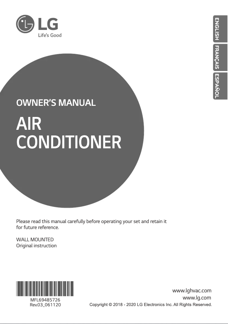 Página 1 del manual Manual de usuario LG ARNU153SJA4