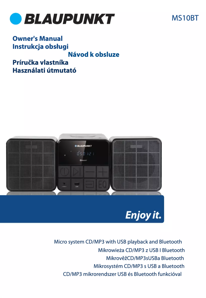 Page 1 de la notice Manuel utilisateur Blaupunkt MS10BT