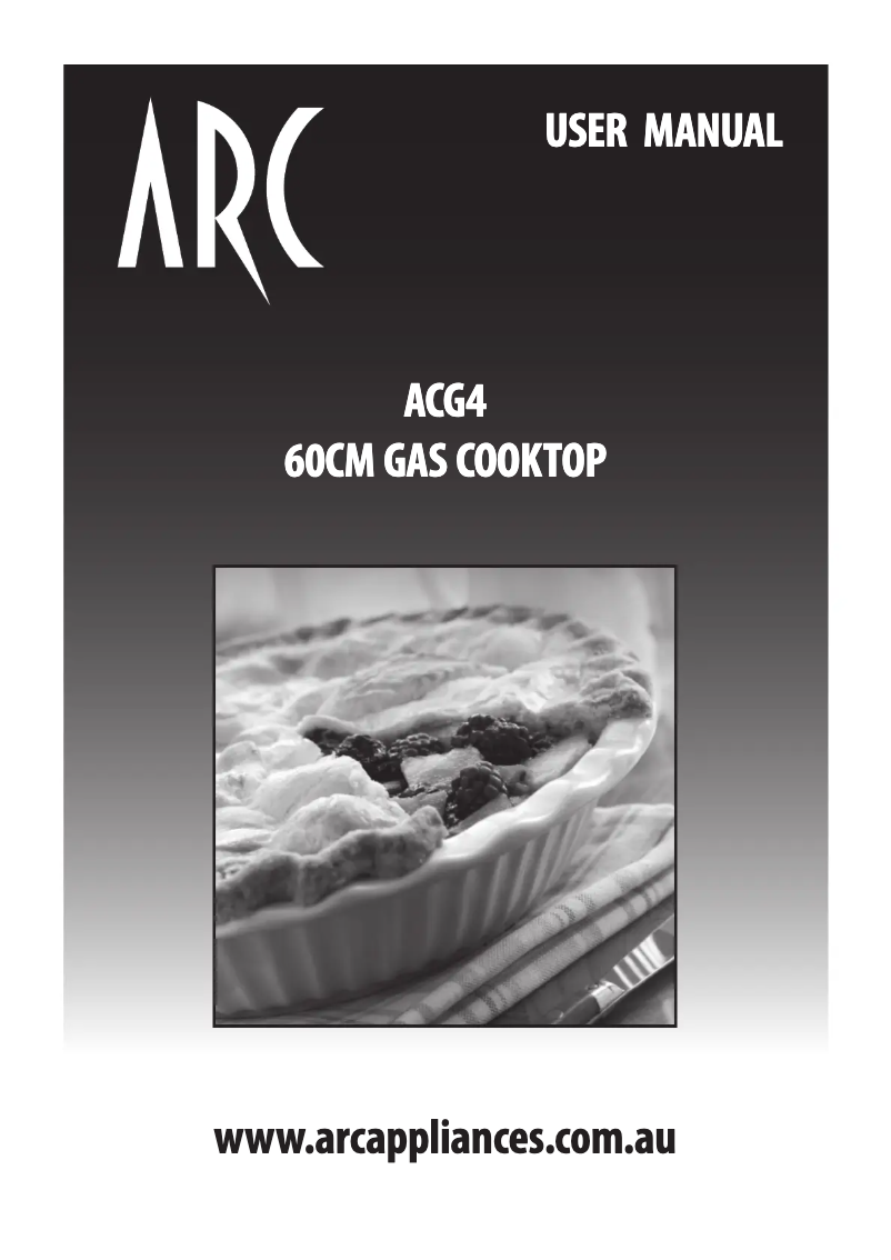 Page 1 de la notice Manuel utilisateur ARC ACPG2