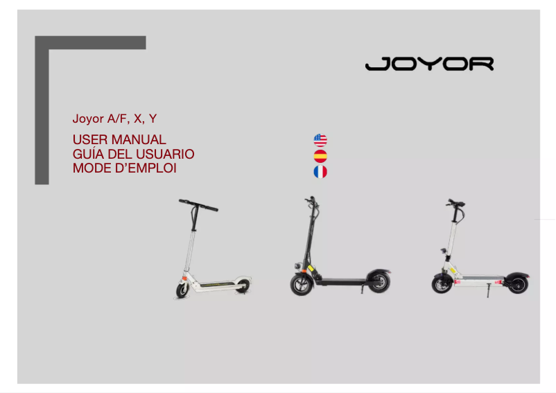 Page n°1 - Manuel utilisateur Joyor Y10