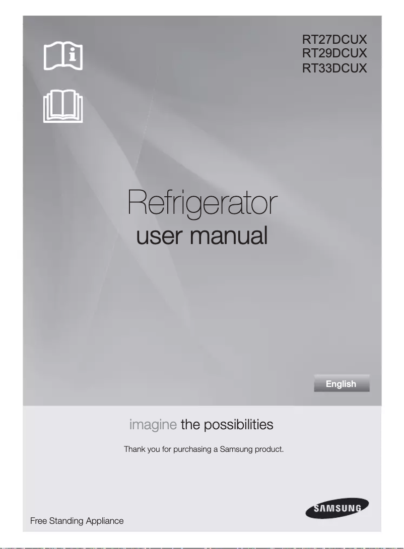 Image de la première page du manuel de l'appareil RT33DCUX