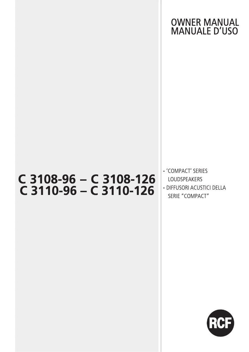 Image de la première page du manuel de l'appareil C 3108-96