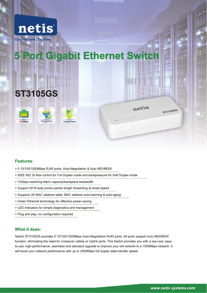 Image de la première page du manuel de l'appareil ST3105GS