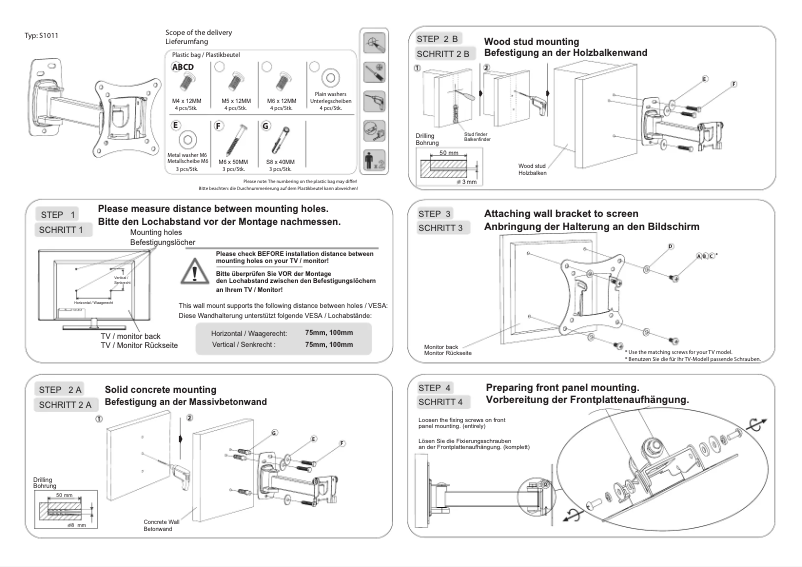 Page 1 de la notice Manuel utilisateur Ricoo S1011
