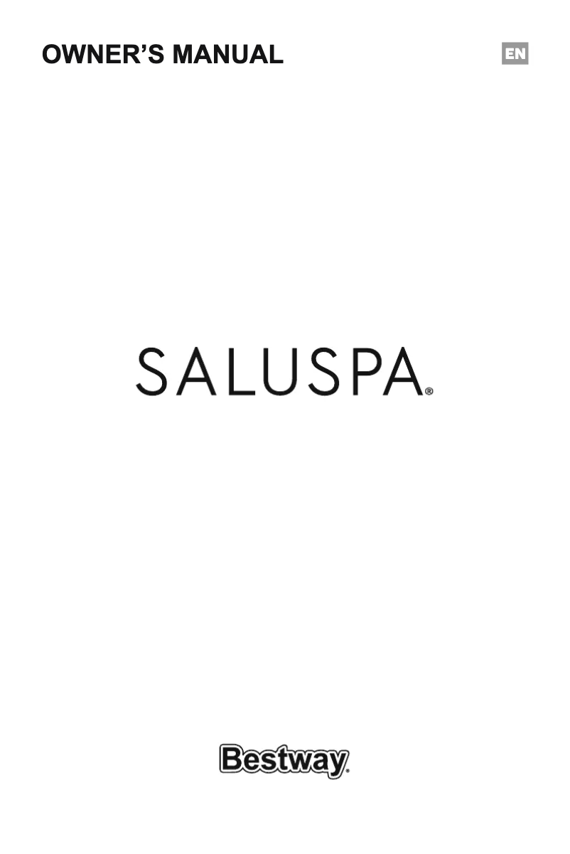 Image de la première page du manuel de l'appareil SaluSpa 60028
