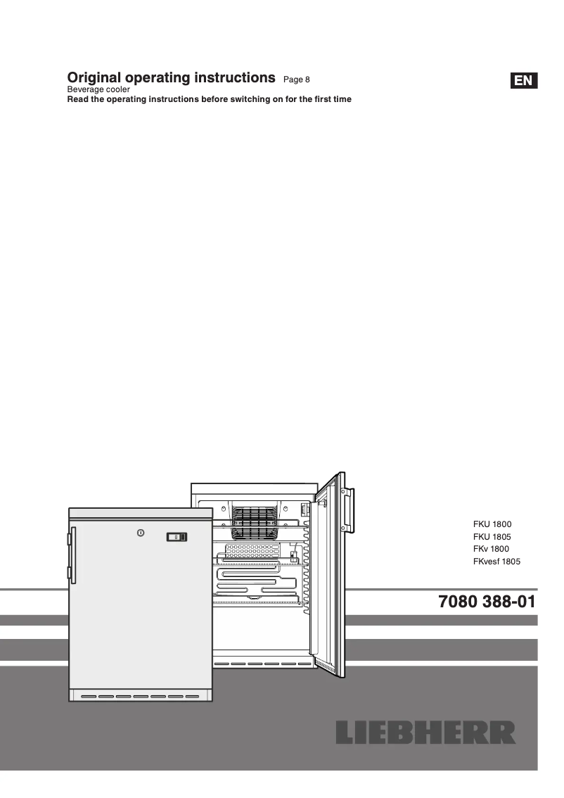Page n°1 - Manuel utilisateur Liebherr FKU 1805 Premium