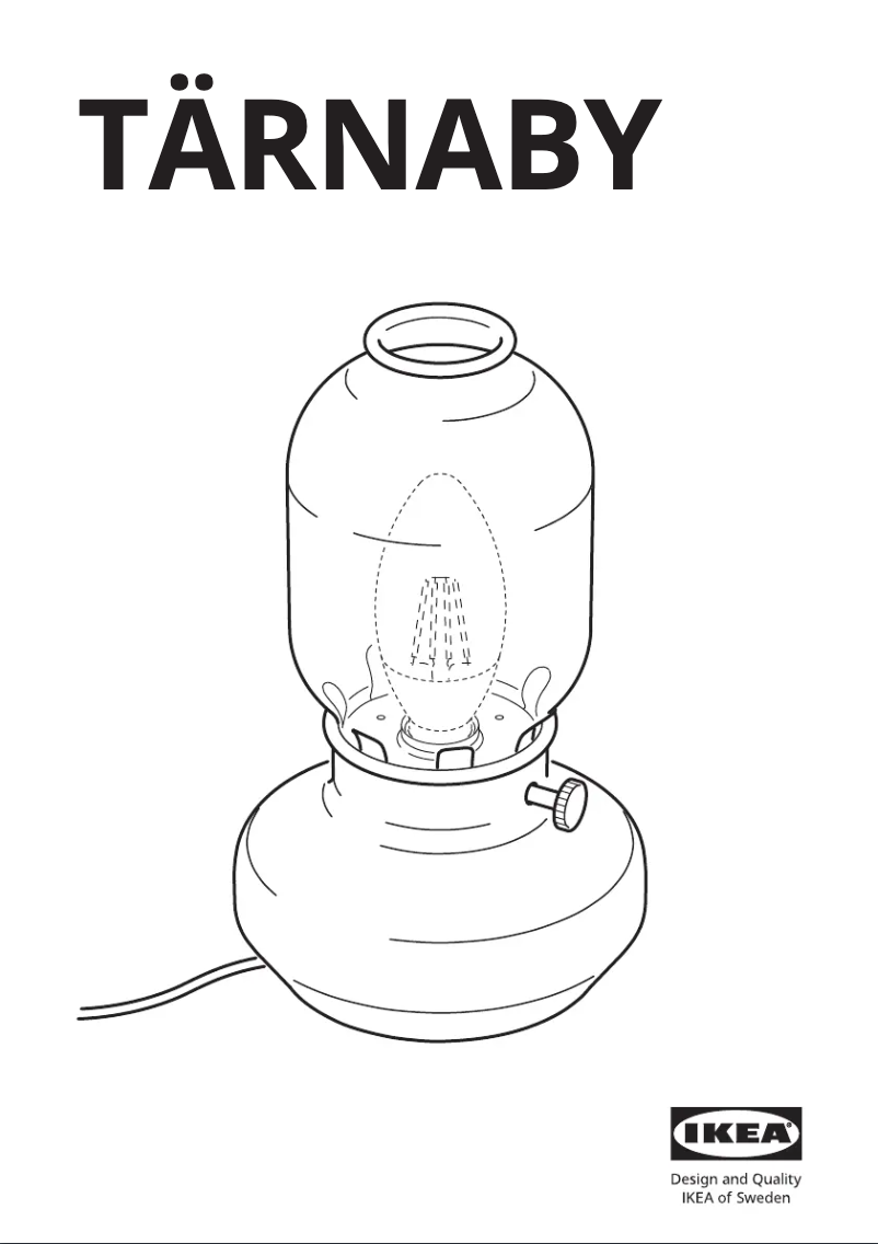 Image de la première page du manuel de l'appareil TÄRNABY 105.080.79