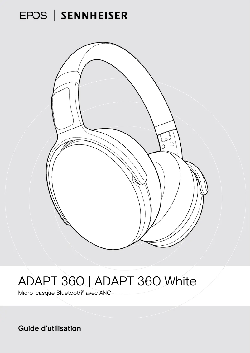 Page 1 de la notice Manuel utilisateur Sennheiser ADAPT 361