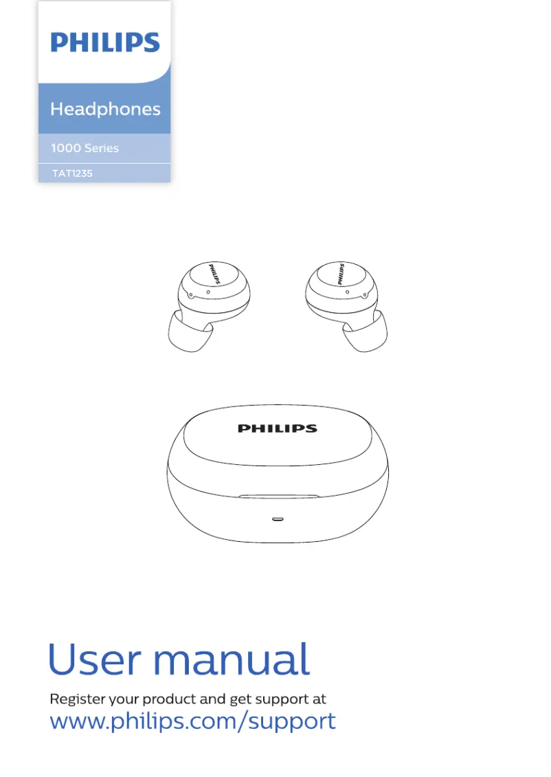 Page 1 de la notice Manuel utilisateur Philips TAT1235