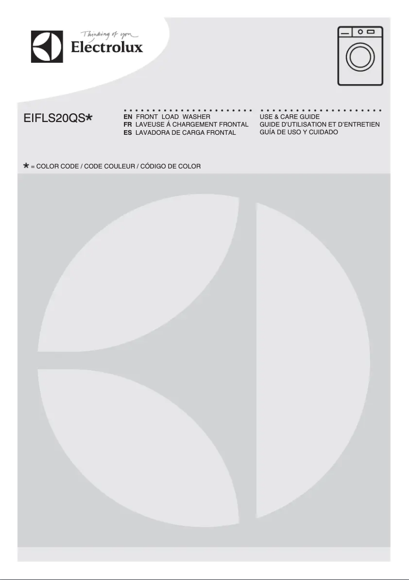 Image de la première page du manuel de l'appareil EIFLS20QSW