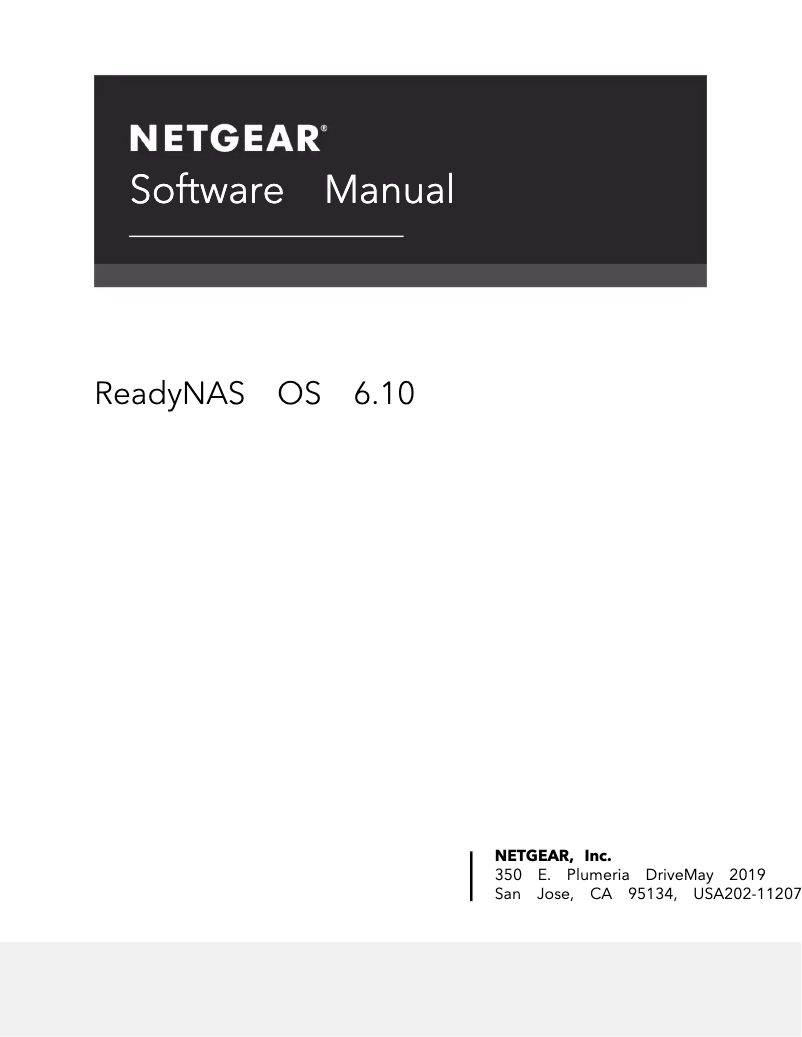 Page 1 de la notice Manuel utilisateur Netgear ReadyNAS RR4360S