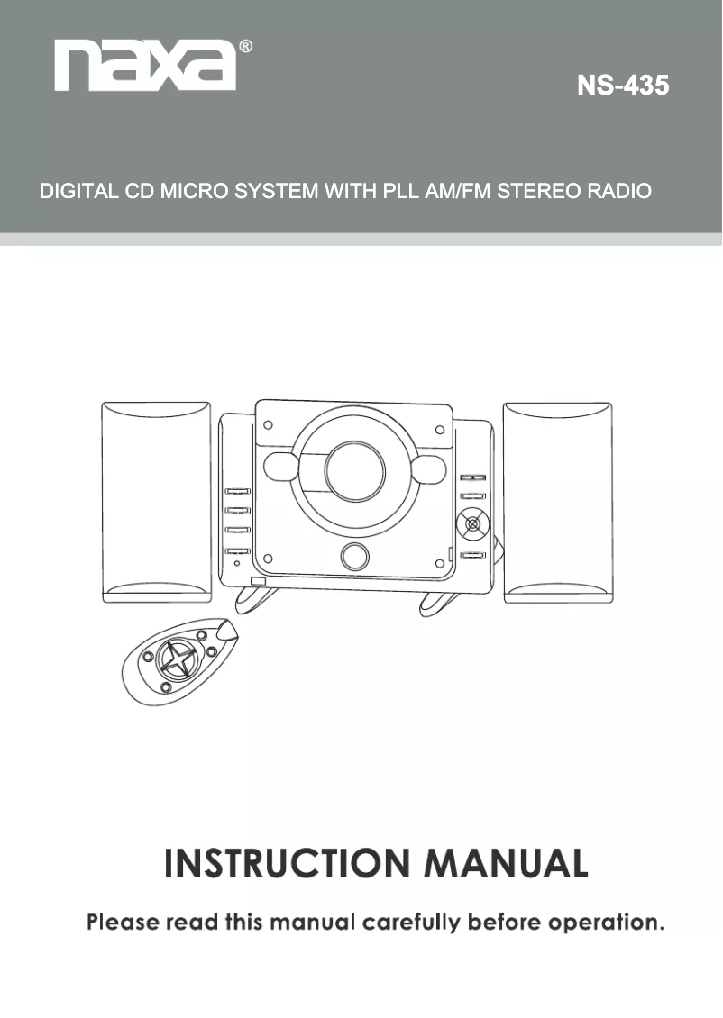 Image de la première page du manuel de l'appareil NS-435