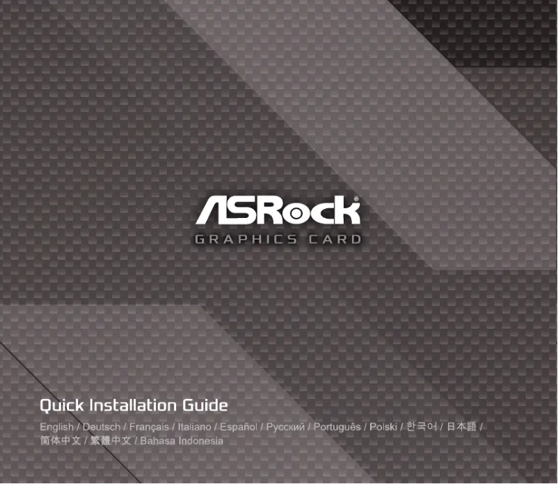 Page 1 de la notice Manuel utilisateur Asrock Radeon RX 6800 Challenger Pro 16G OC