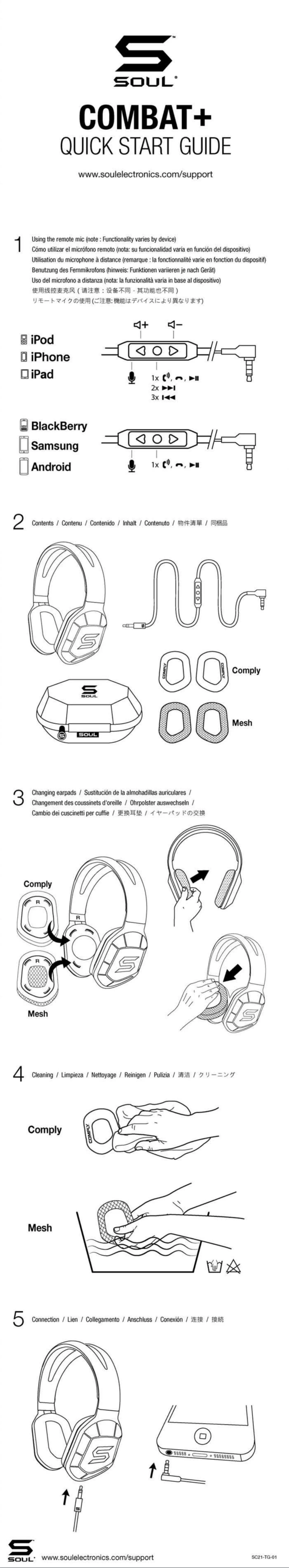 Page 1 de la notice Manuel utilisateur Soul Combat+