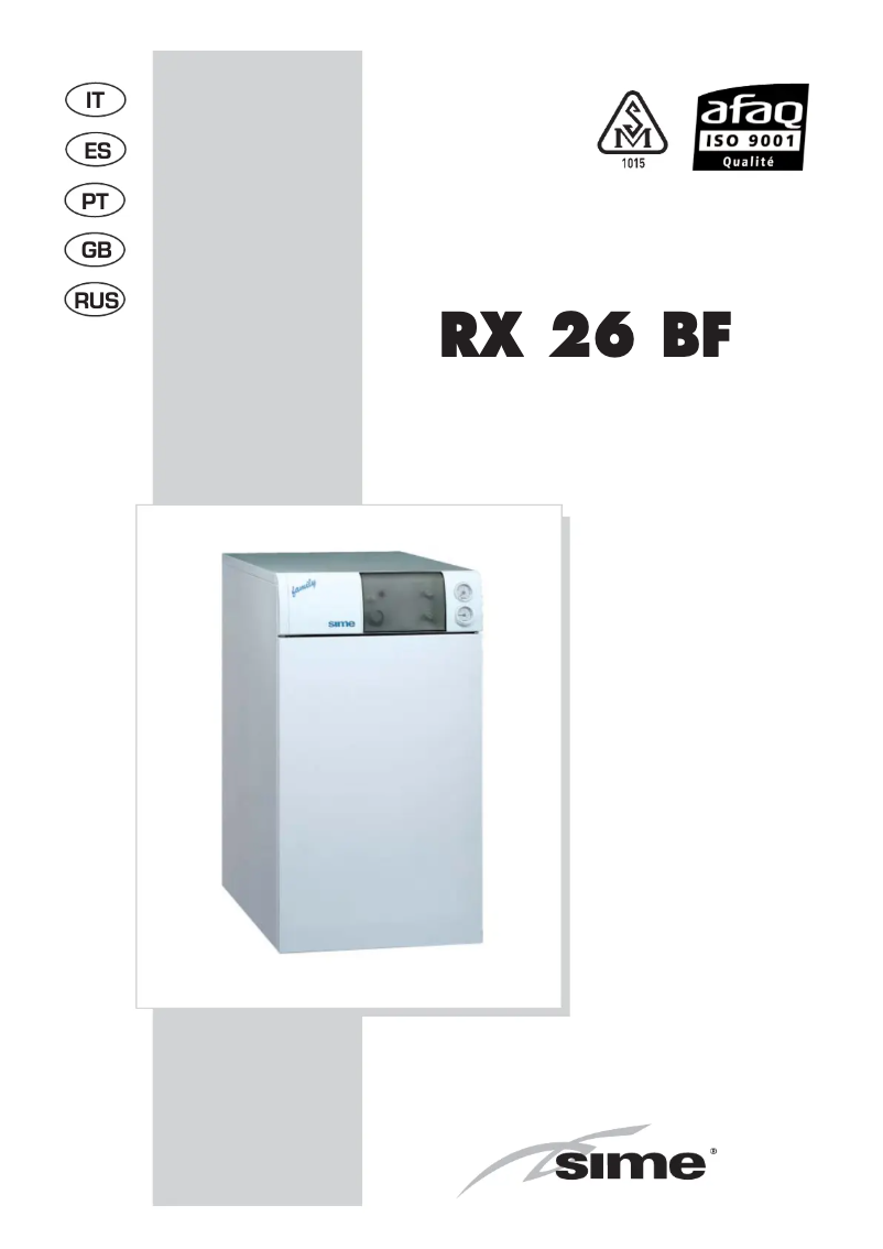 Imagen de la primera página del manual del dispositivo RX 26 BF