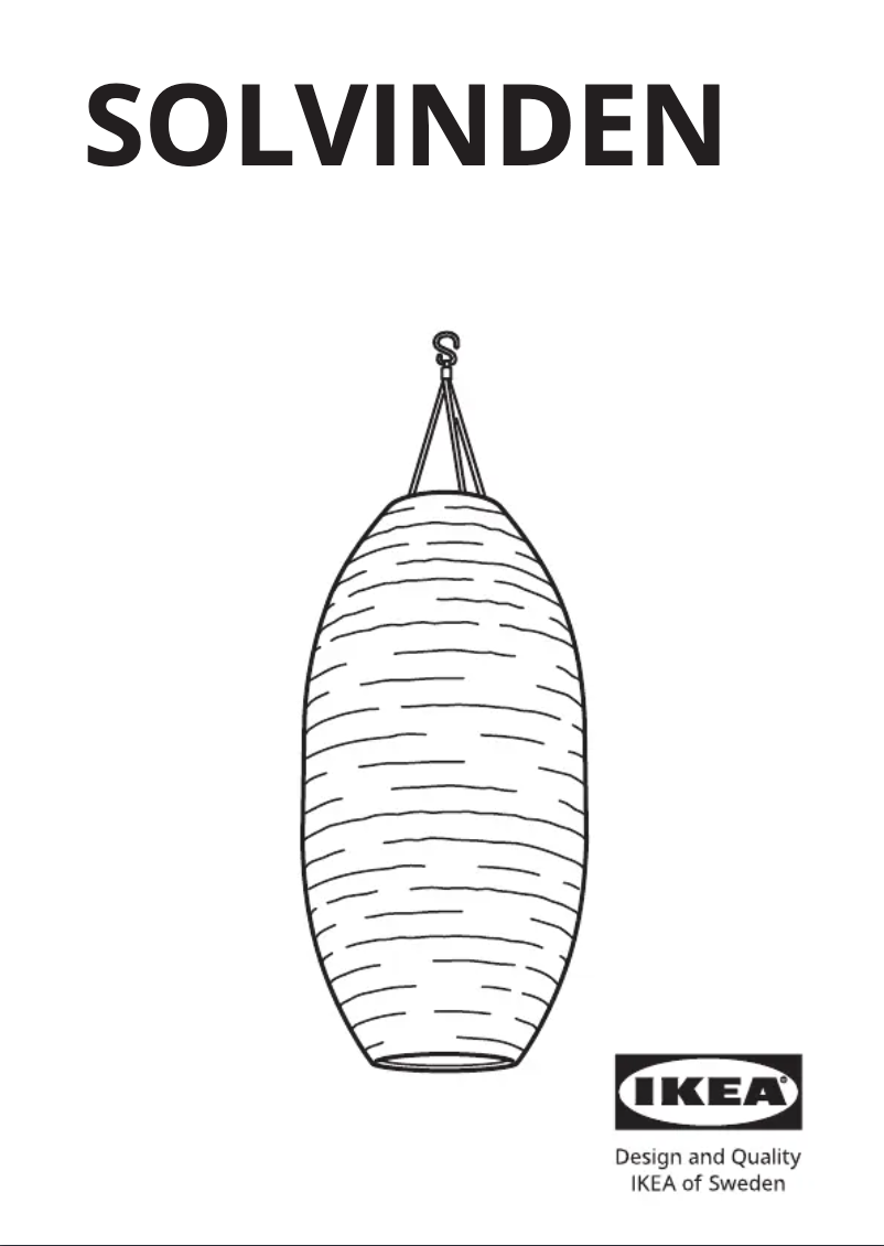 Image de la première page du manuel de l'appareil SOLVINDEN 105.144.95