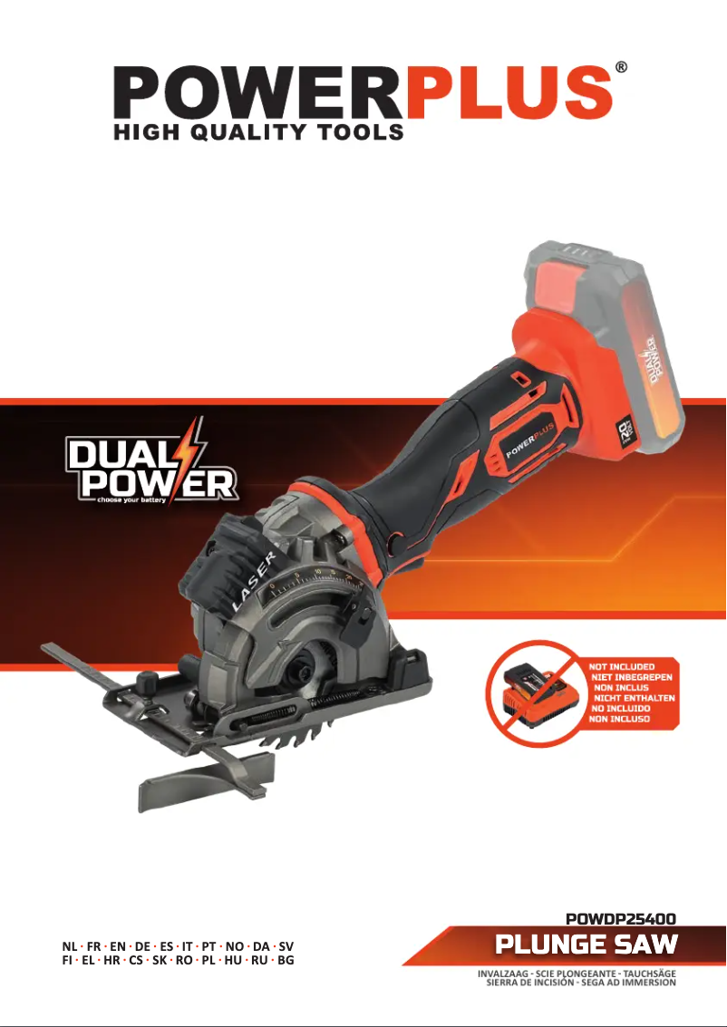 Page n°1 - Manuel utilisateur PowerPlus POWDP25400