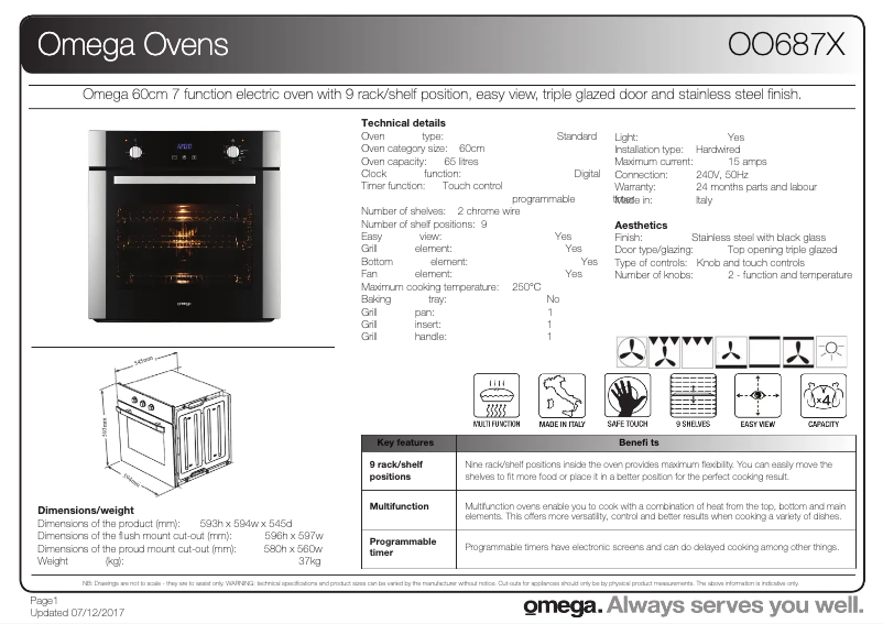 Image de la première page du manuel de l'appareil OO687X