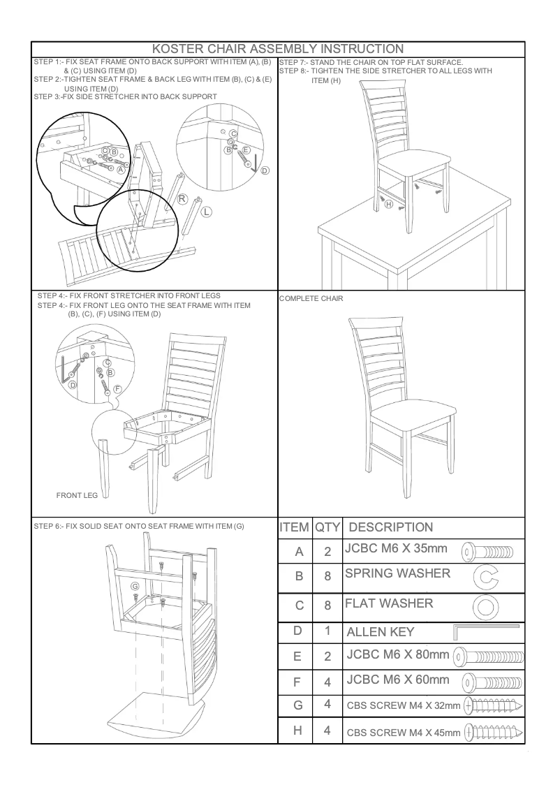 Page 1 de la notice Manuel utilisateur Talgø Koster