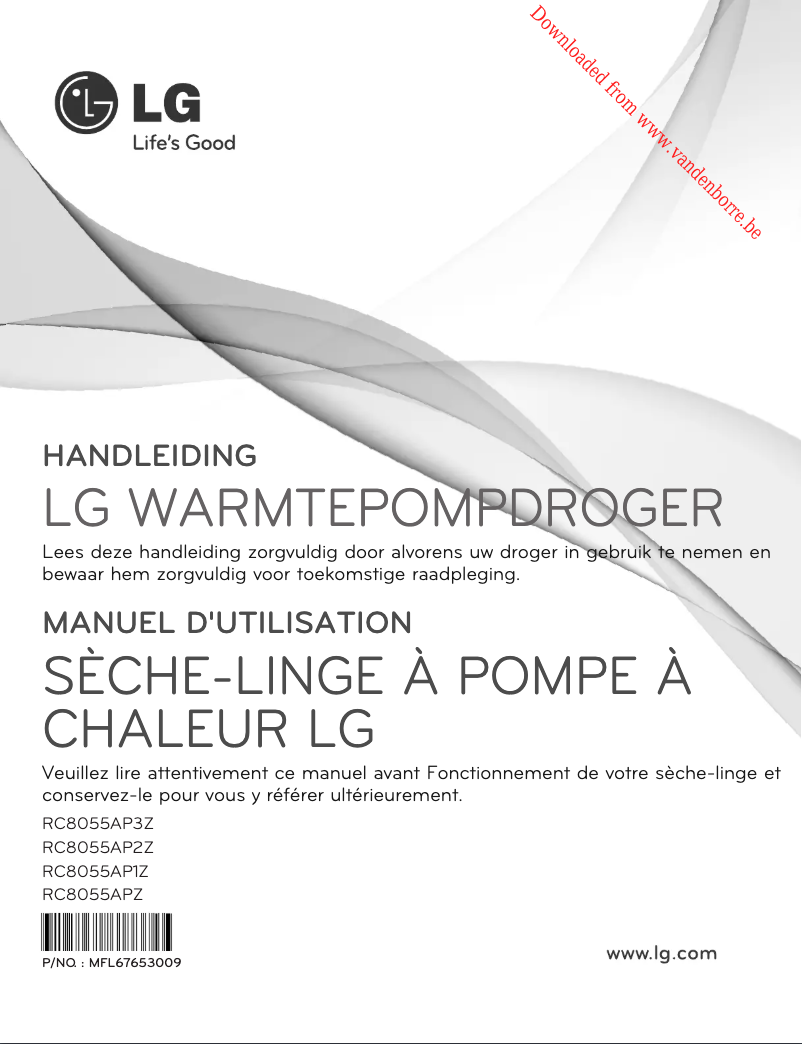 Page 1 de la notice Manuel utilisateur LG RC8055AP3Z