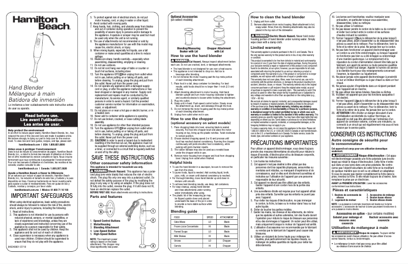 Image de la première page du manuel de l'appareil 59759