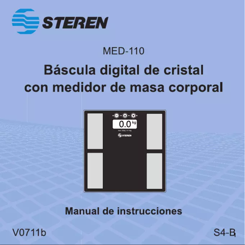 Image de la première page du manuel de l'appareil MED-110