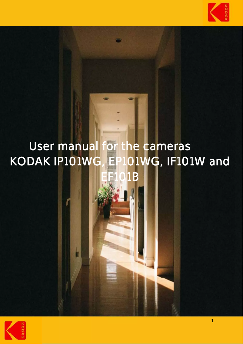 Page 1 de la notice Manuel utilisateur Kodak EF101B