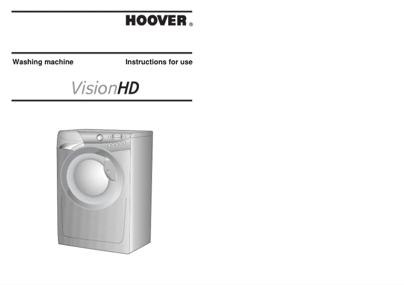 Page n°1 - Manuel utilisateur Hoover VHD 8122-80