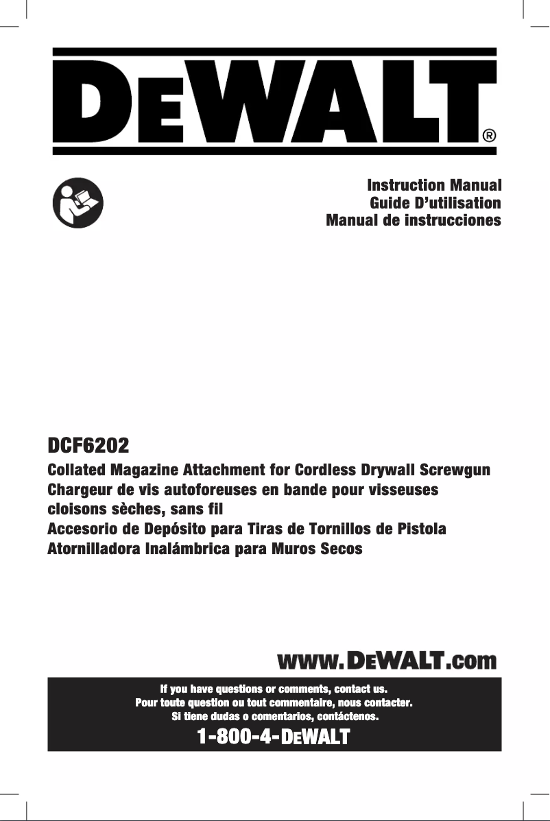 Image de la première page du manuel de l'appareil DCF6202