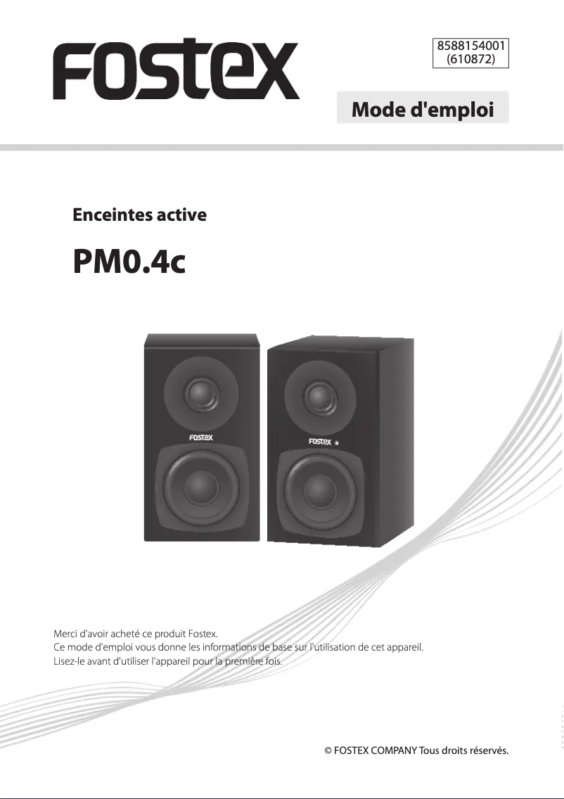 Image de la première page du manuel de l'appareil PM0.4c
