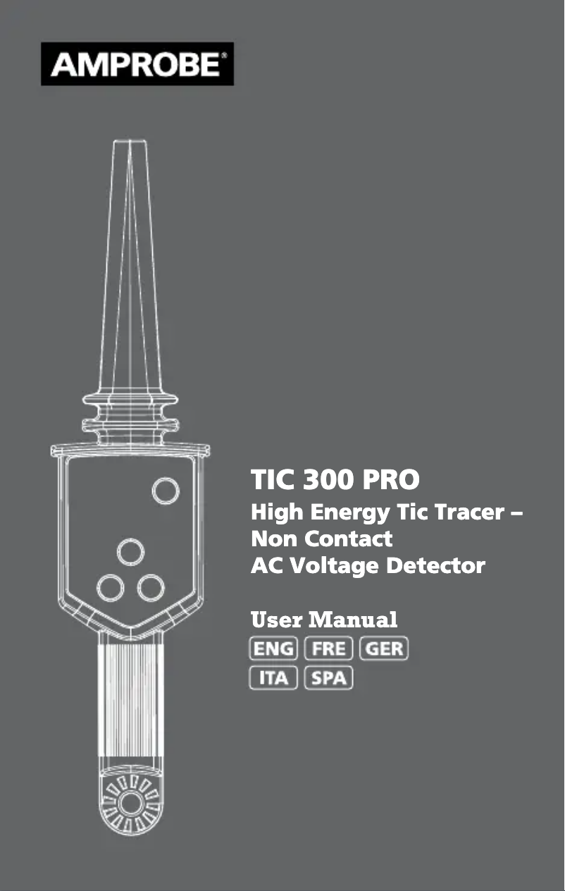 Page n°1 - Manuel utilisateur Amprobe TIC-300-PRO
