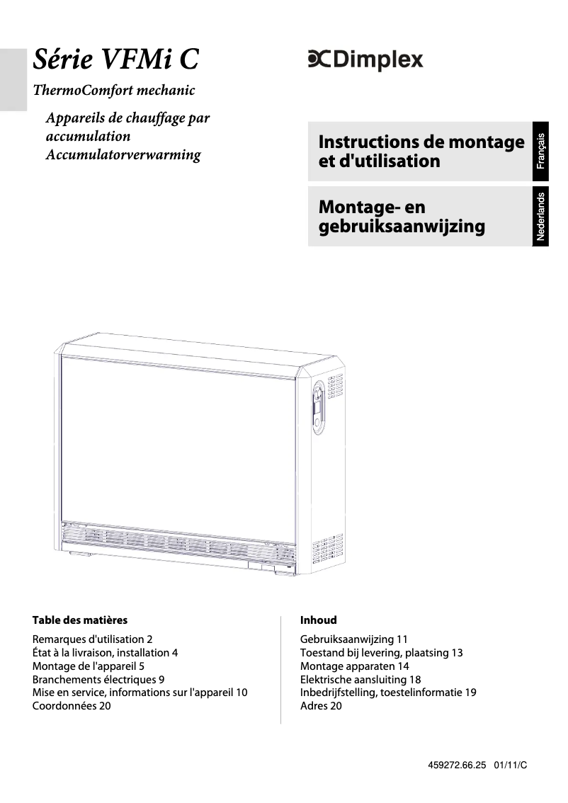 Image de la première page du manuel de l'appareil VFMi 50C