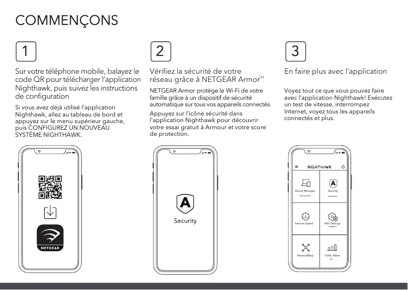 Page 1 de la notice Guide d'installation Netgear RAX5