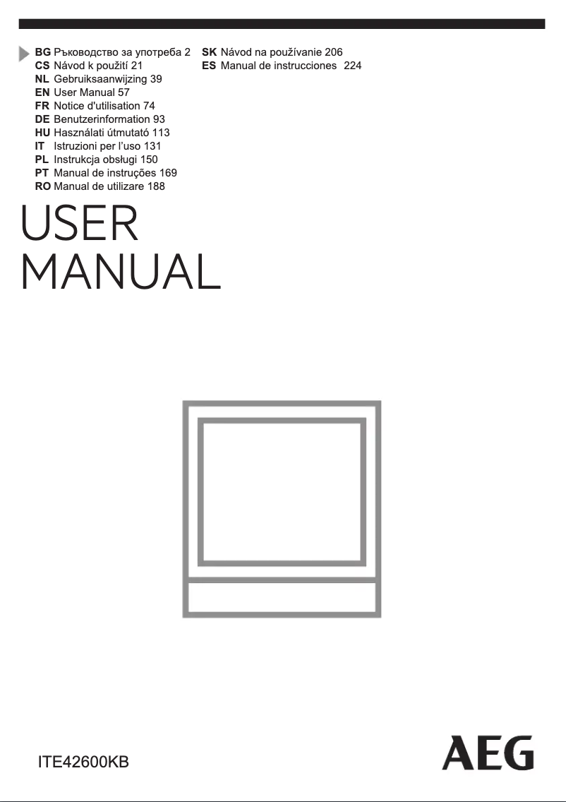 Image de la première page du manuel de l'appareil ITE42600KB