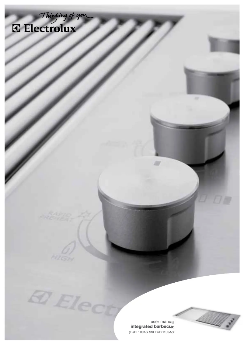 Page 1 de la notice Manuel utilisateur Electrolux PKEQBH100ASNG