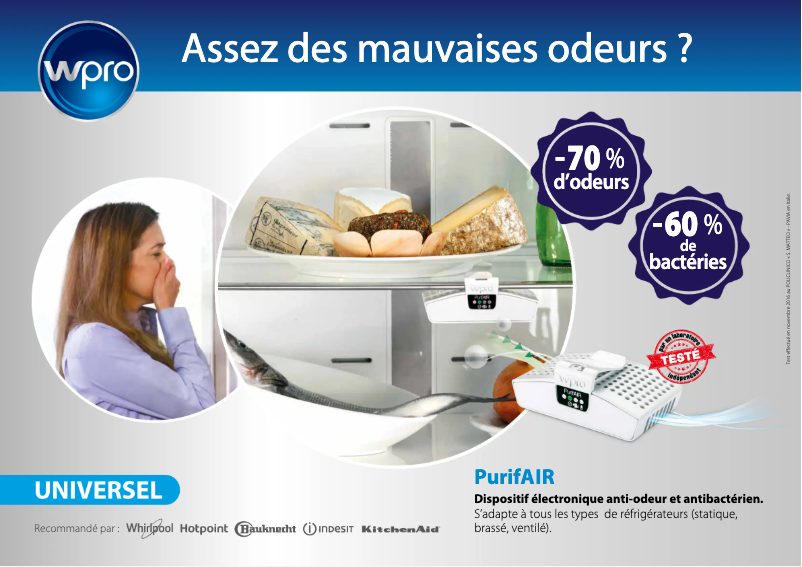 Page n°1 - Manuel utilisateur Whirlpool PUR100