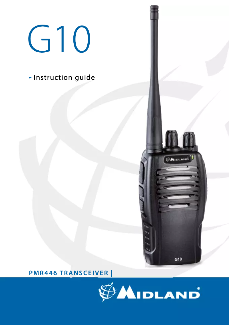 Image de la première page du manuel de l'appareil G10