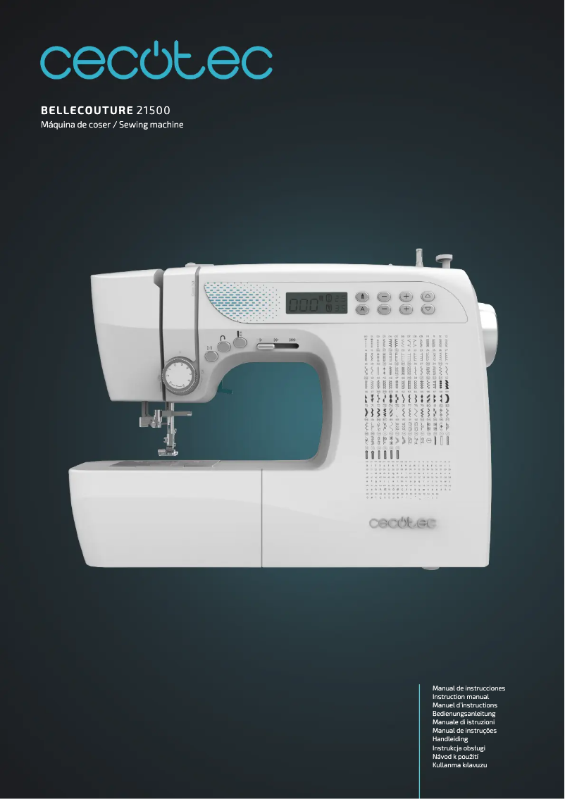 Page 1 de la notice Manuel utilisateur Cecotec BelleCouture 21500
